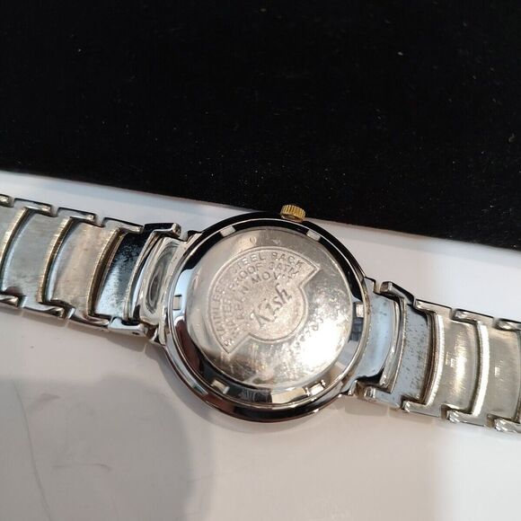Vintage Kish  Ladies Wristwatch  Waterproof Silver And Gold‎ Toned - Picture 6 of 8